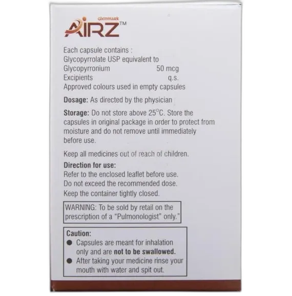 airz 50mcg rotacap 30's